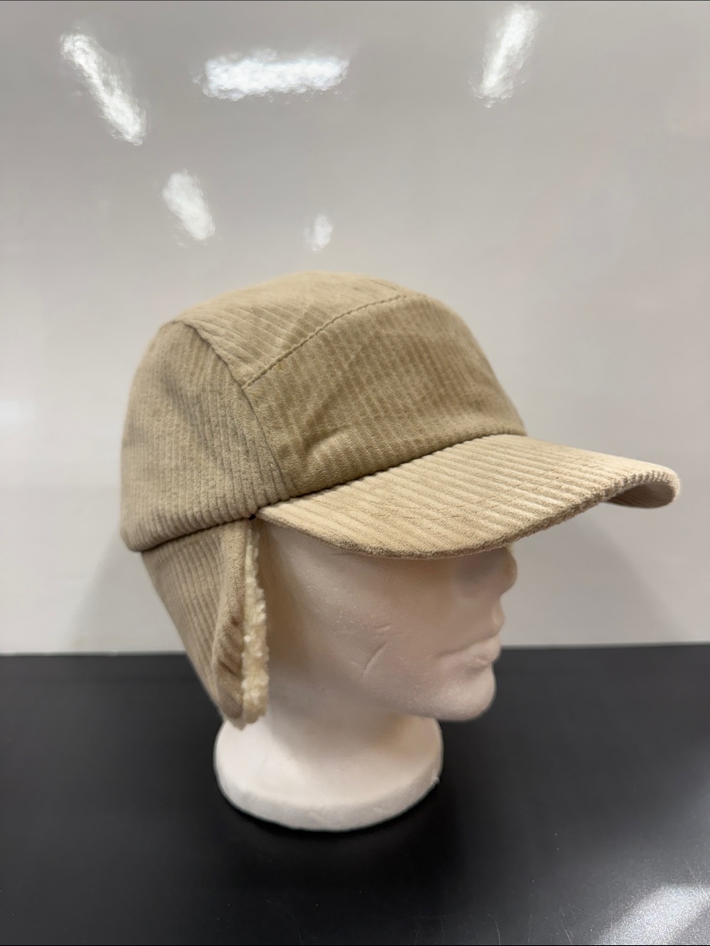 RW&CO. Tan Corduroy Cap with Ear Flaps